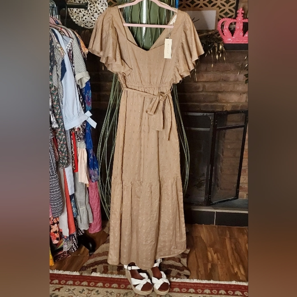 Flutter Sleeve Dress by SIM & SAM